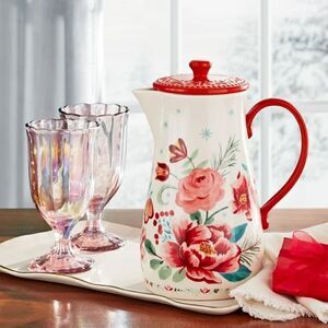 🦋 New Pioneer Woman Merry Meadows Pitcher with Lid